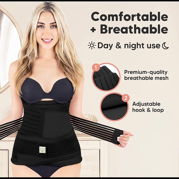 KeaBabies 3 in 1 Postpartum Recovery Support Belt - Picture 2 of 7